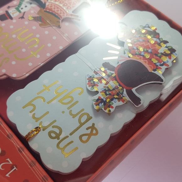 🎅🏼12 pcs 3D Holiday Gift Tags From To 1.85" x 3.75" Inch. Approx. - Picture 5 of 17